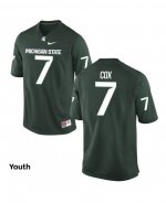 Youth Michigan State Spartans NCAA #7 Demetrious Cox Green Authentic Nike Stitched College Football Jersey WP32D18CT